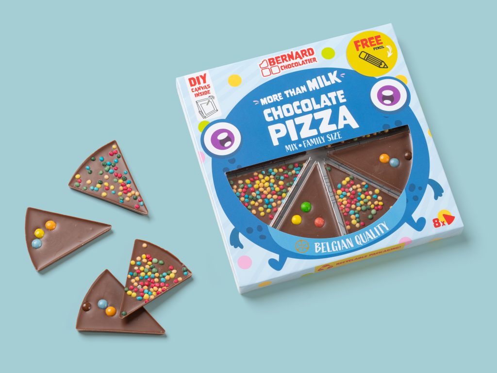 Chokladpizza med godis – julklapp till julklappsspelet
